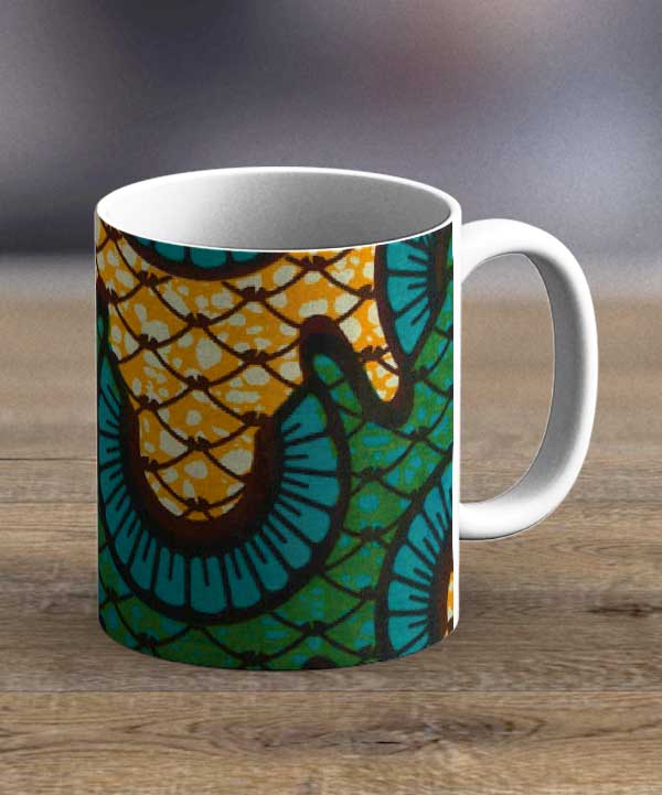 Coffee Mugs & Tea Cups Fabric 98 – Ankara Print Mug