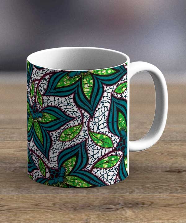 Coffee Mugs & Tea Cups Fabric 99 – Ankara Print Mug