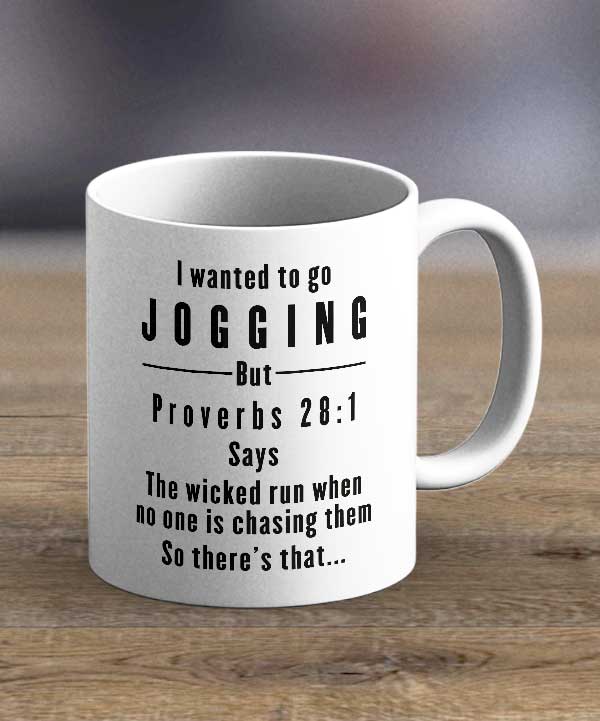 Coffee Cups & Mugs - I Wanted To Go Jogging Print Mug