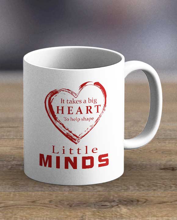 Coffee Cups & Mugs - It Takes A Big Heart  Print Mug