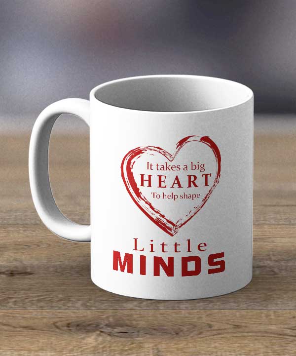 Coffee Cups & Mugs - It Takes A Big Heart  Print Mug