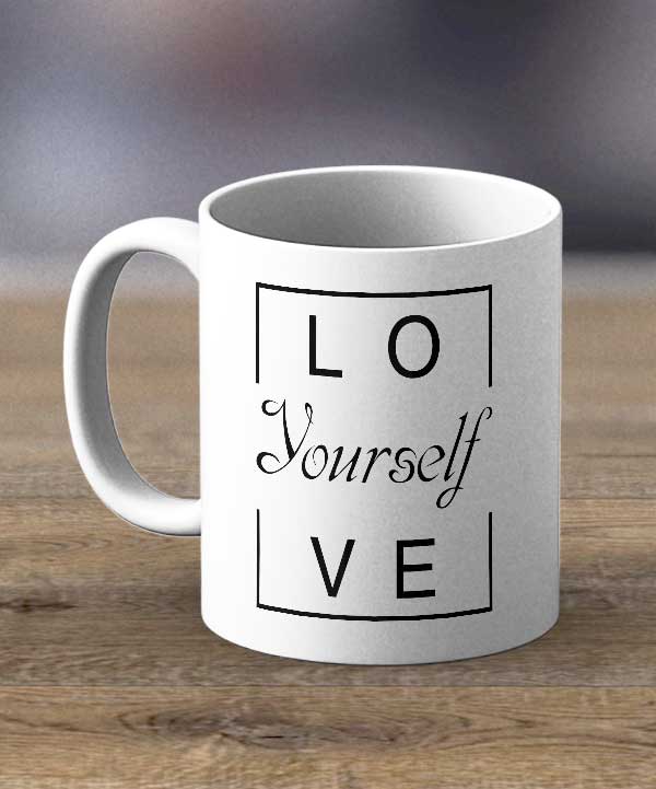 Coffee Cups & Mugs - Love Yourself Print Mug