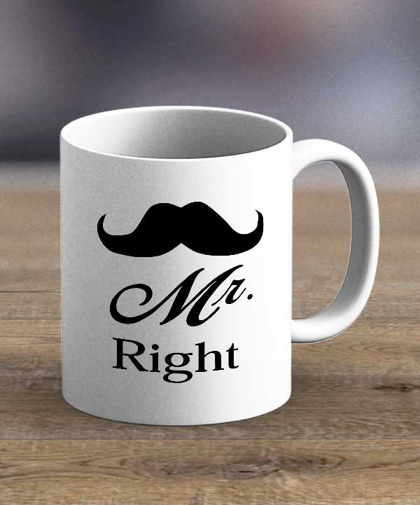 Coffee Cups & Mugs - Mr Right Print Mug