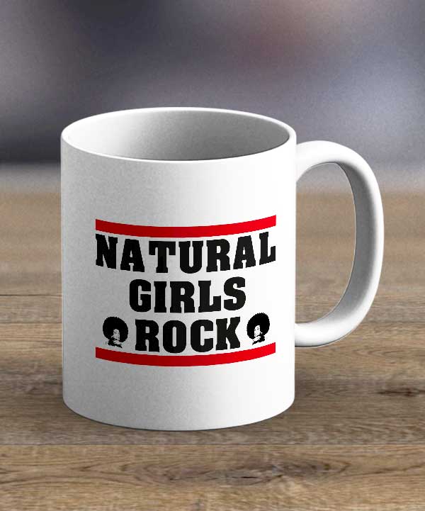 Coffee Cups & Mugs - Natural Girls Rock Print Mug