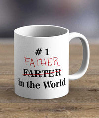 Number 1 Father In The World Print Mug