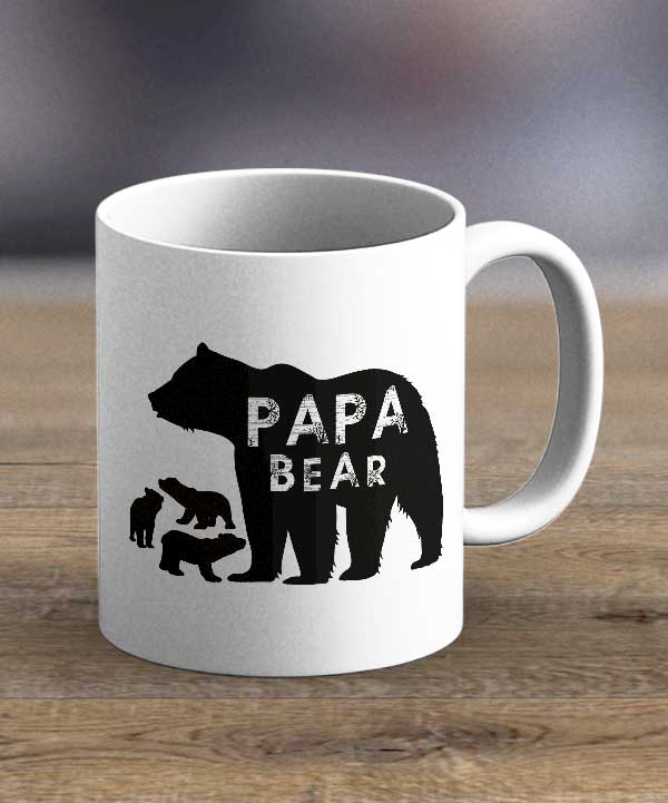 Coffee Cups & Mugs - Papa Bear Print Mug