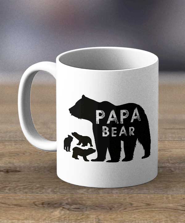 Coffee Cups & Mugs - Papa Bear Print Mug