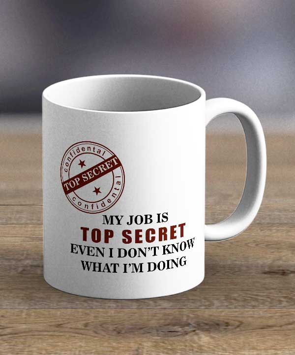 Coffee Cups & Mugs - Top Secret Print Mug