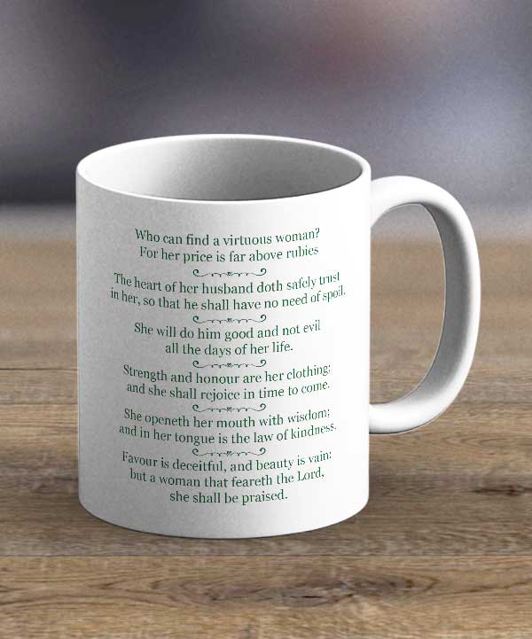 Cups & Mugs - Virtuous Woman Print Mug