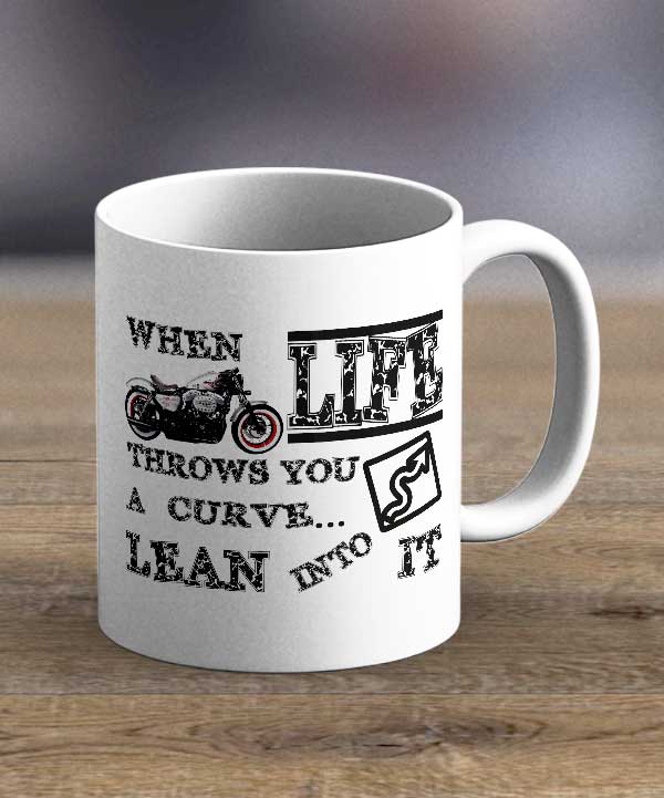 Coffee Cups & Mugs - When Life Throws You A Curve Print Mug